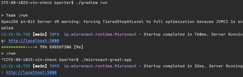 Micronaut Speed startup times with GraalVM
